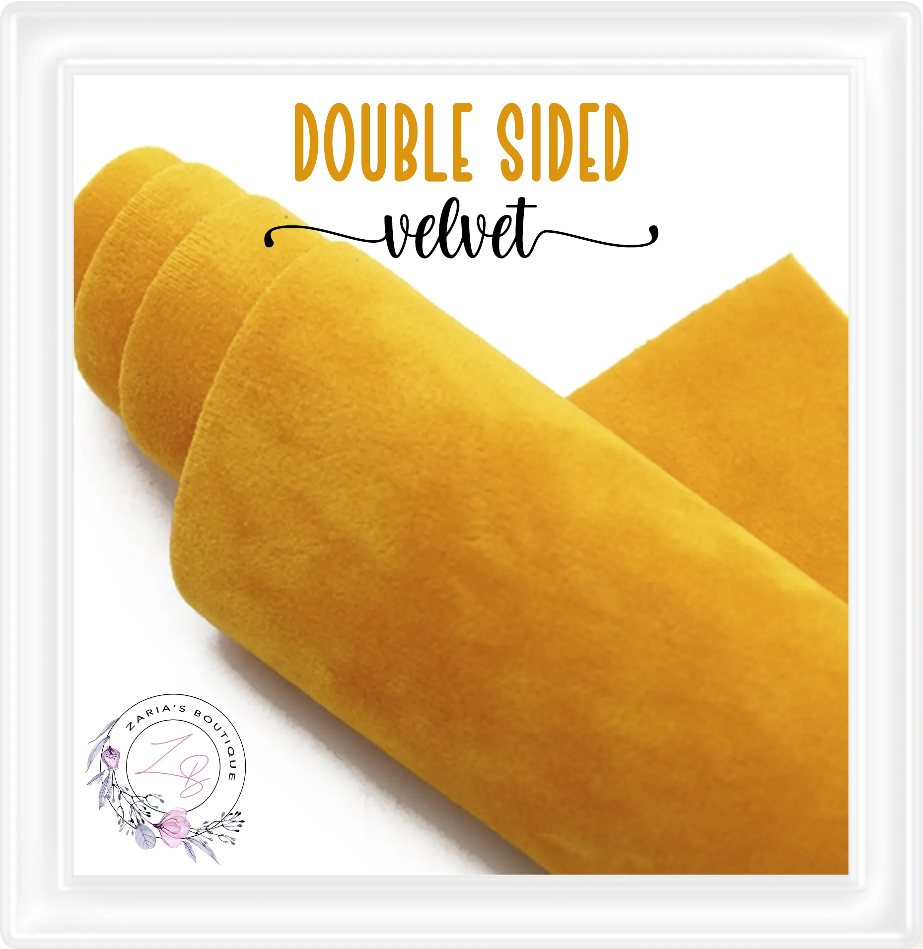 ⋅  Double-Sided Velvet  ⋅  SUNFLOWER ⋅ 0.88mm  ⋅