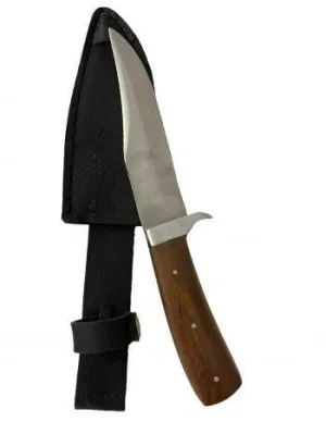 11" WOOD HANDLE HUNTING KNIFE