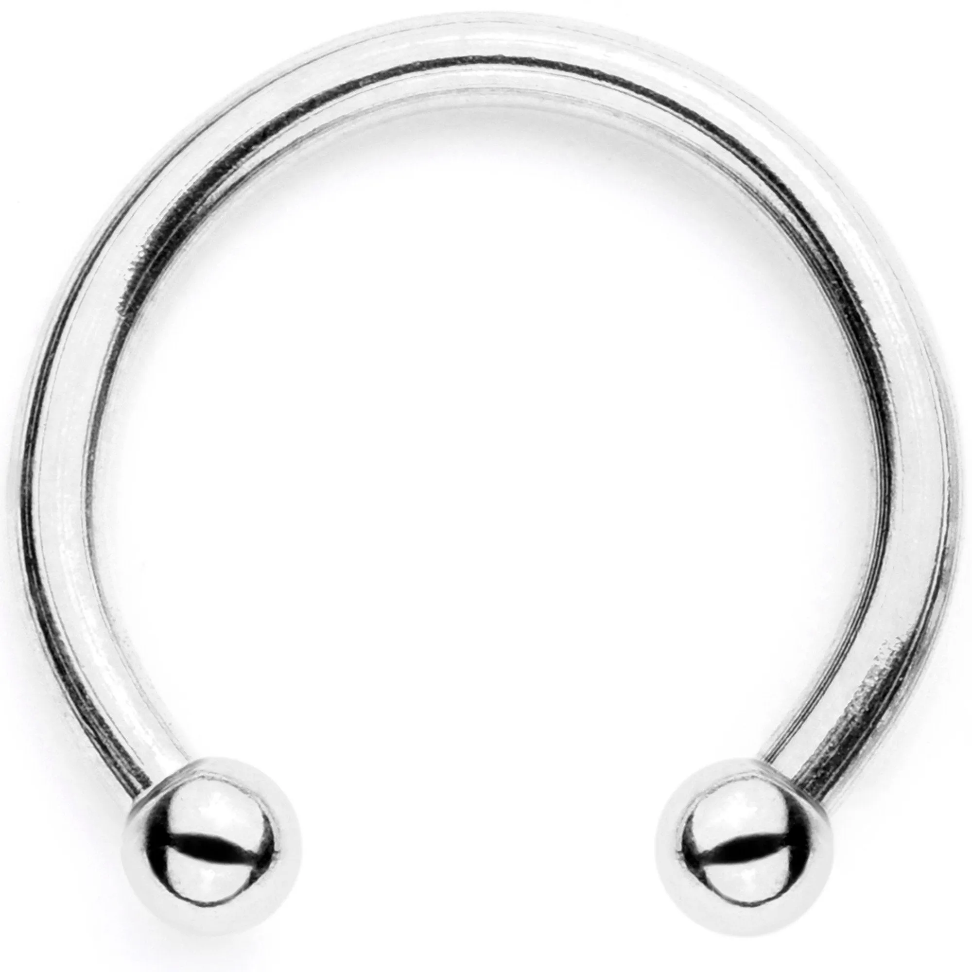 16 Gauge Blue Faux Opal Twisted Horseshoe Clip On Fake Septum Ring Set