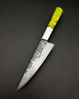 193mm High-carbon Chef / Box Elder Burl