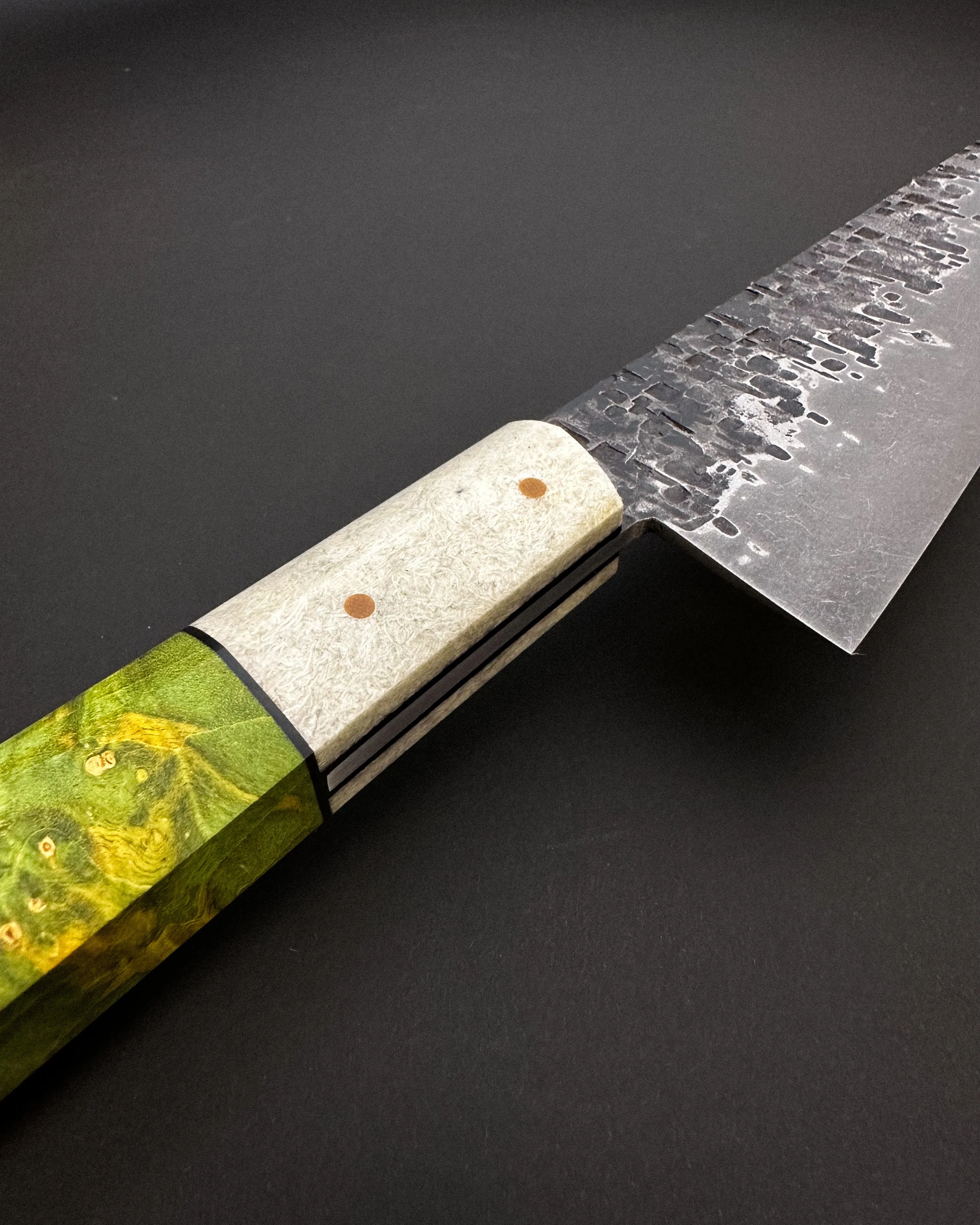 193mm High-carbon Chef / Box Elder Burl