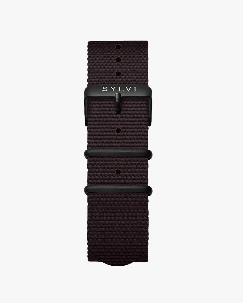 24mm Coffee Nylon Strap