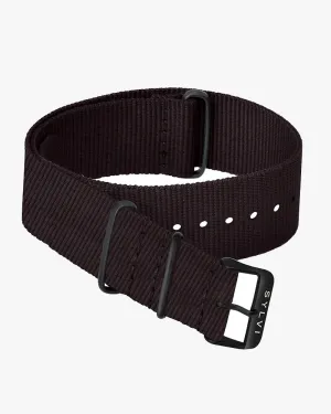 24mm Coffee Nylon Strap
