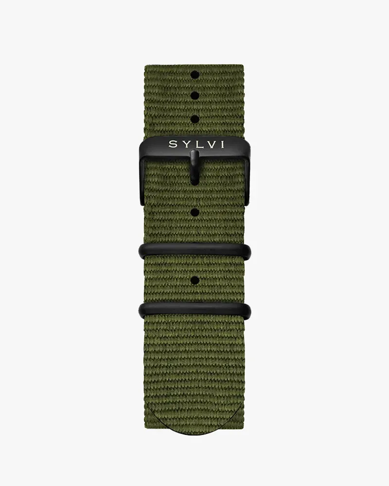 24mm Green Nylon Strap