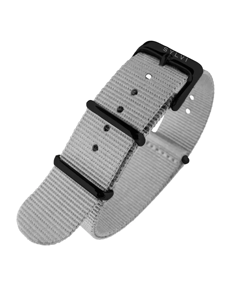 24MM Grey Nylon Strap