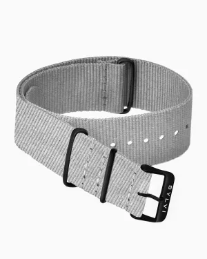 24MM Grey Nylon Strap
