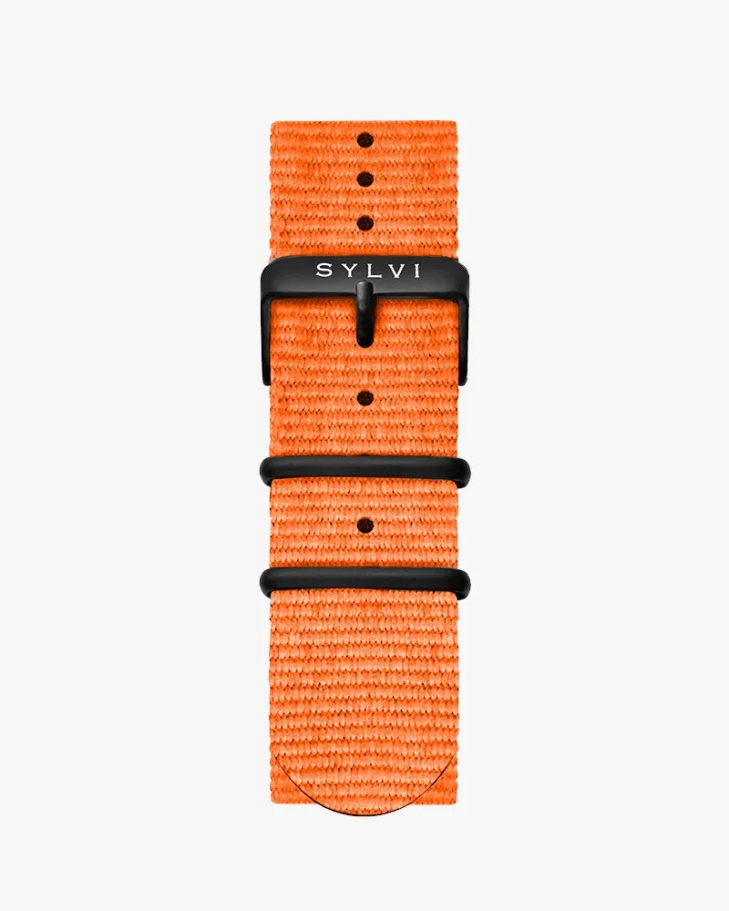 24mm Orange Nylon Strap