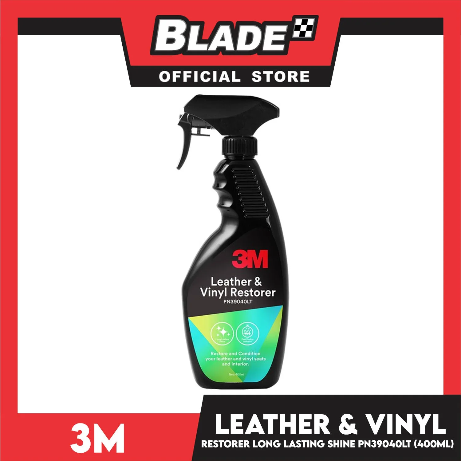 3M Automotive Car Care Leather and Vinyl Restorer 400ml PN39040LT