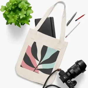 Abstract Foliage Art Canvas Tote Bag Eco Organic