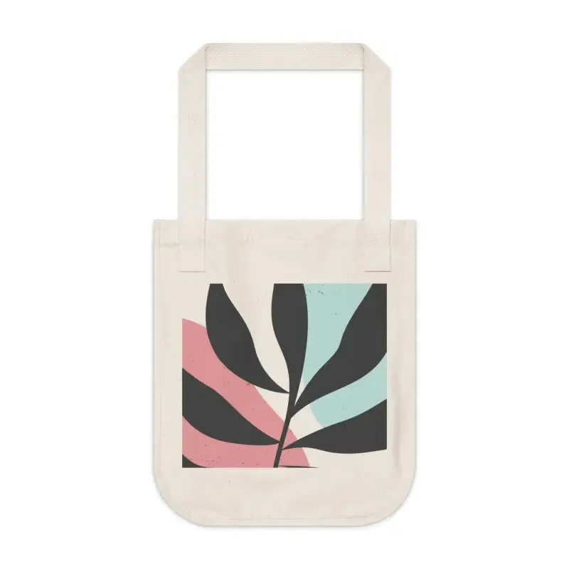 Abstract Foliage Art Canvas Tote Bag Eco Organic