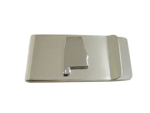 Alabama State Map Shape Money Clip