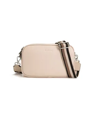 ANNA TRIPLE COMPARTMENT CROSSBODY -E1-0811B-IVORY