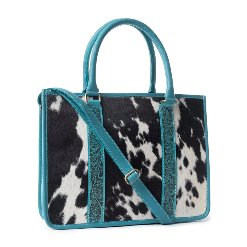 Antonia Trail Tote Bag In Black & White
