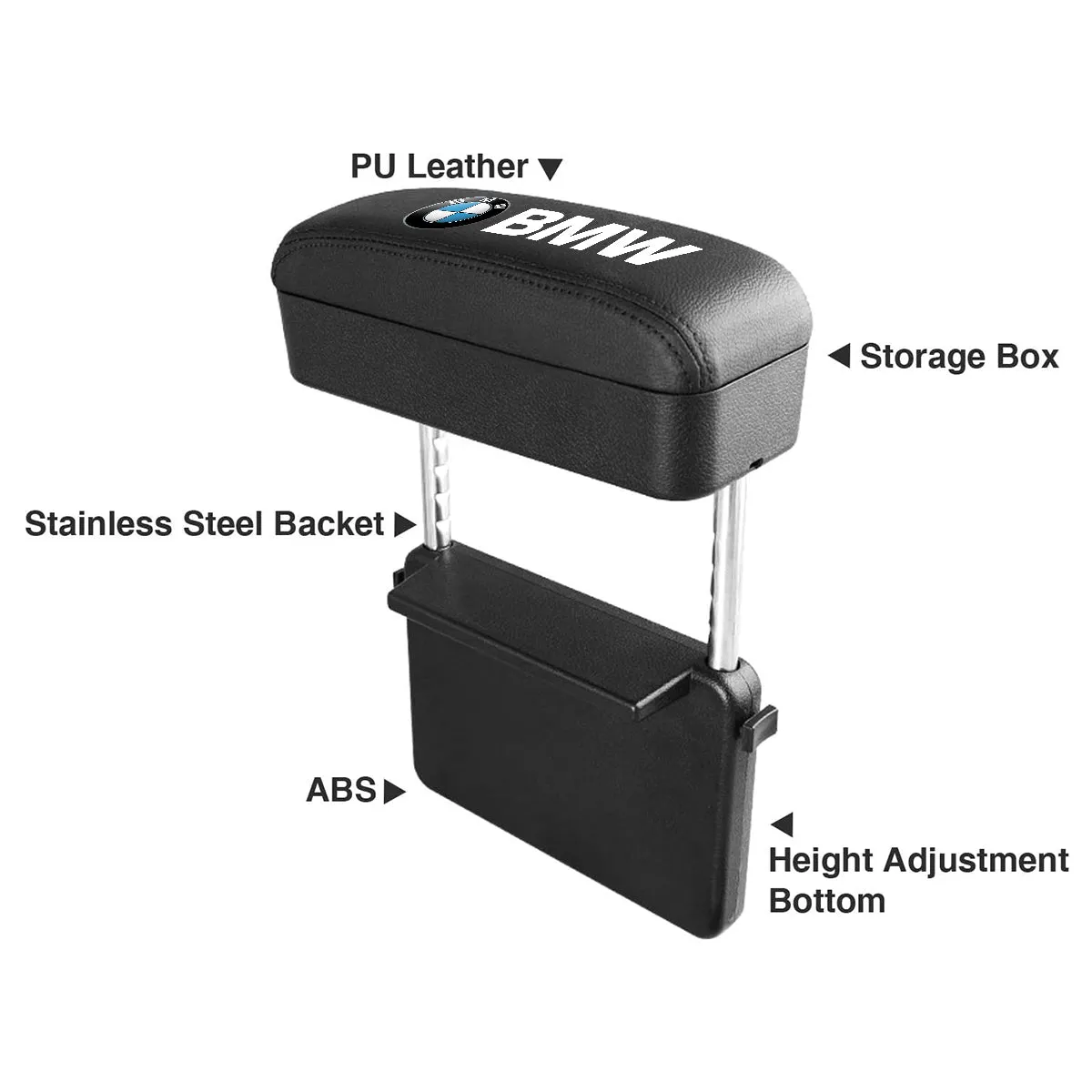 Armrest Box Protector for Center Console, Armrest Extender General Motors Elbow & Forearm Wrist Rest Support Adjustable Height Comfort Pads