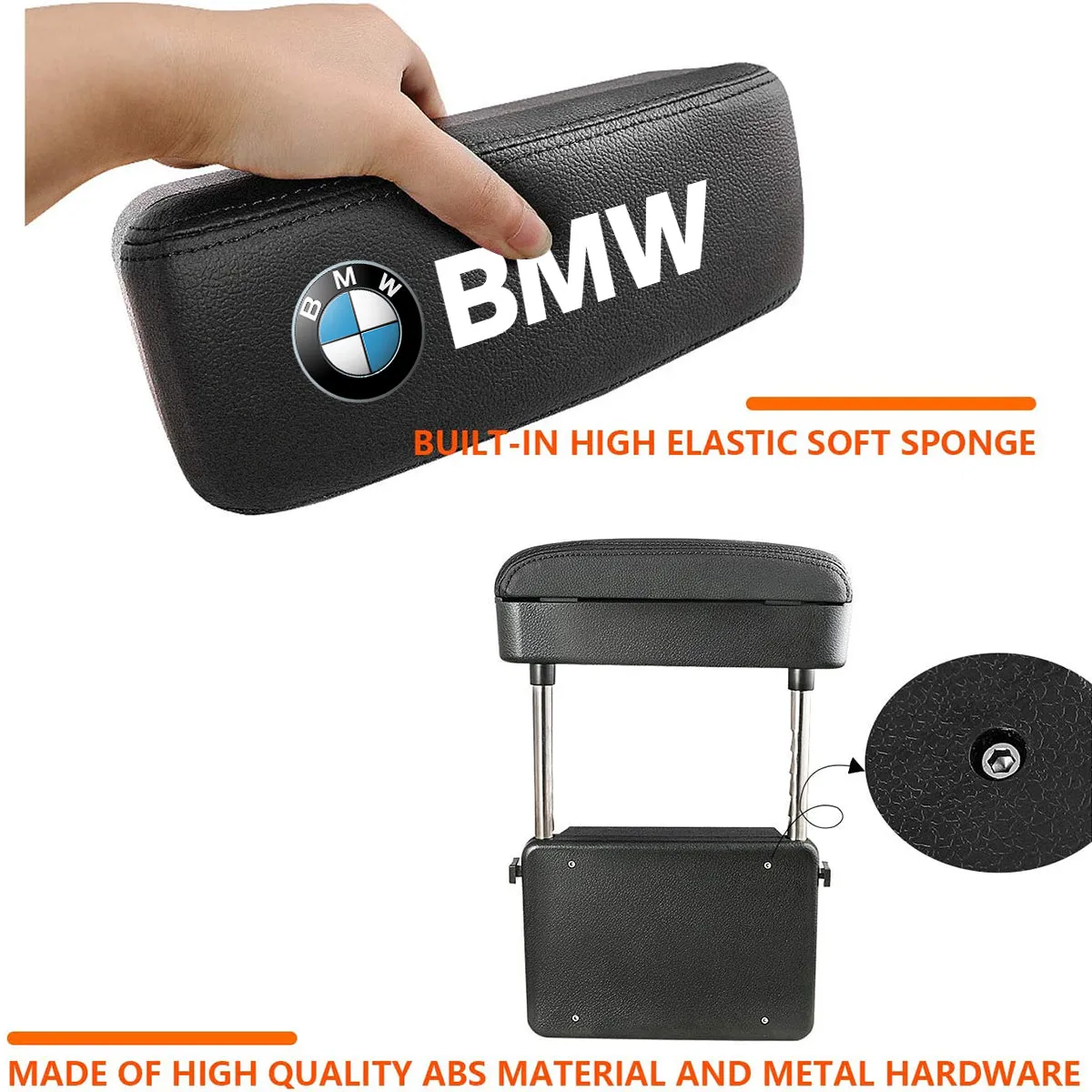 Armrest Box Protector for Center Console, Armrest Extender General Motors Elbow & Forearm Wrist Rest Support Adjustable Height Comfort Pads