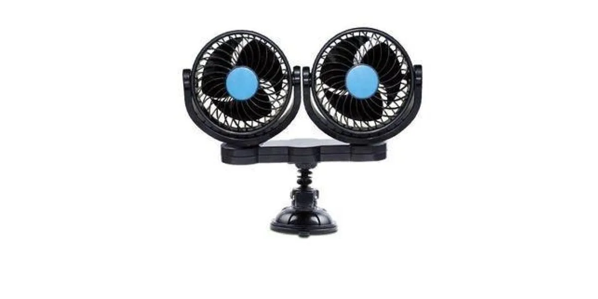 Autogear 5V Usb Single Speed Dual Car Fan