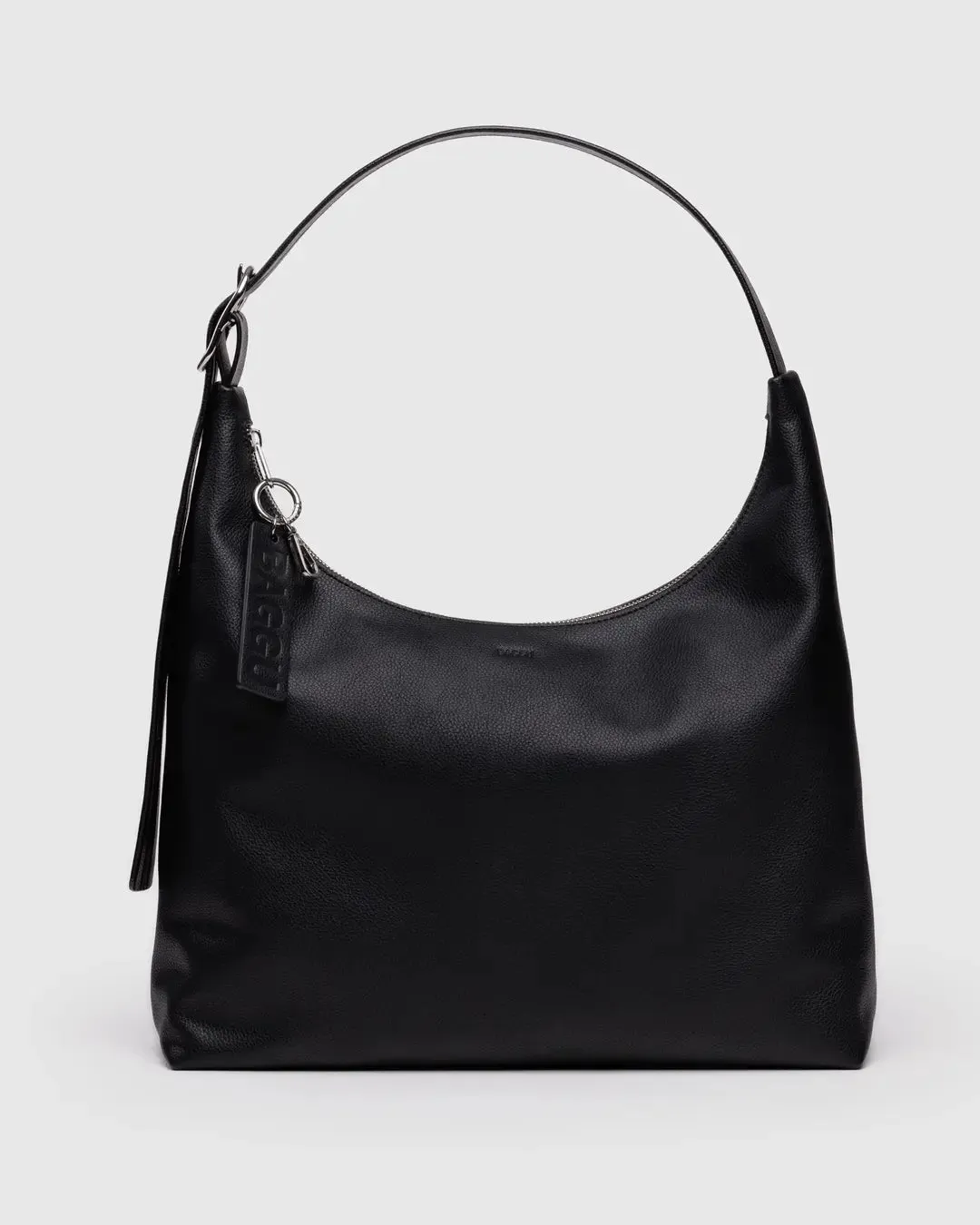 Baggu | Recycled Leather Shoulder Bag | Black