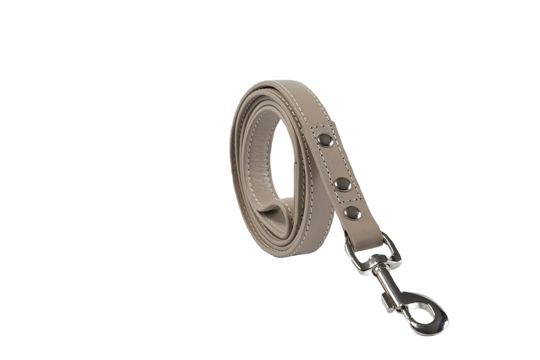 Baker & Bray Sustainable Leather Dog Collar & Lead Set | Ash