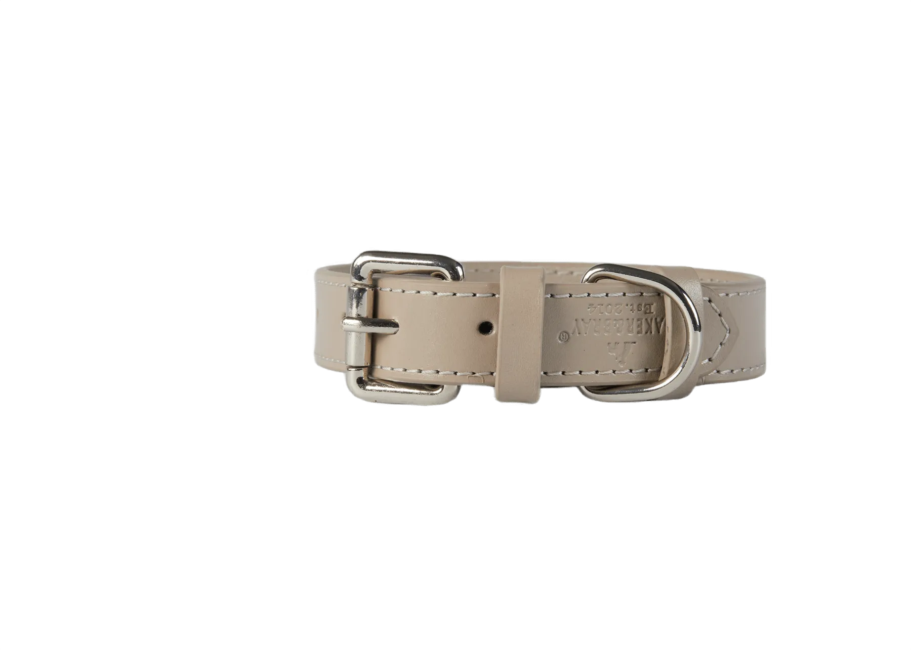 Baker & Bray Sustainable Leather Dog Collar & Lead Set | Ash