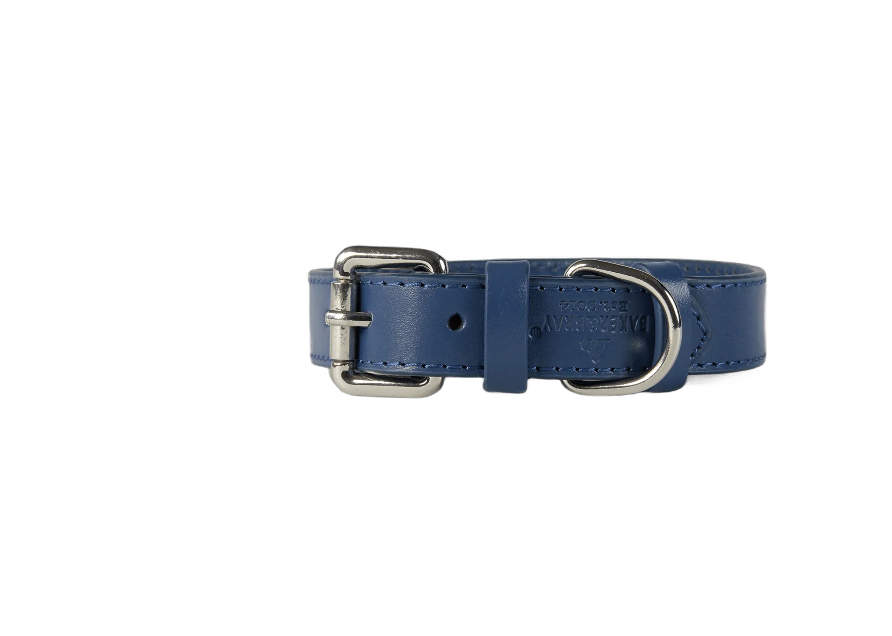 Baker & Bray Sustainable Leather Dog Collar & Lead Set | Navy
