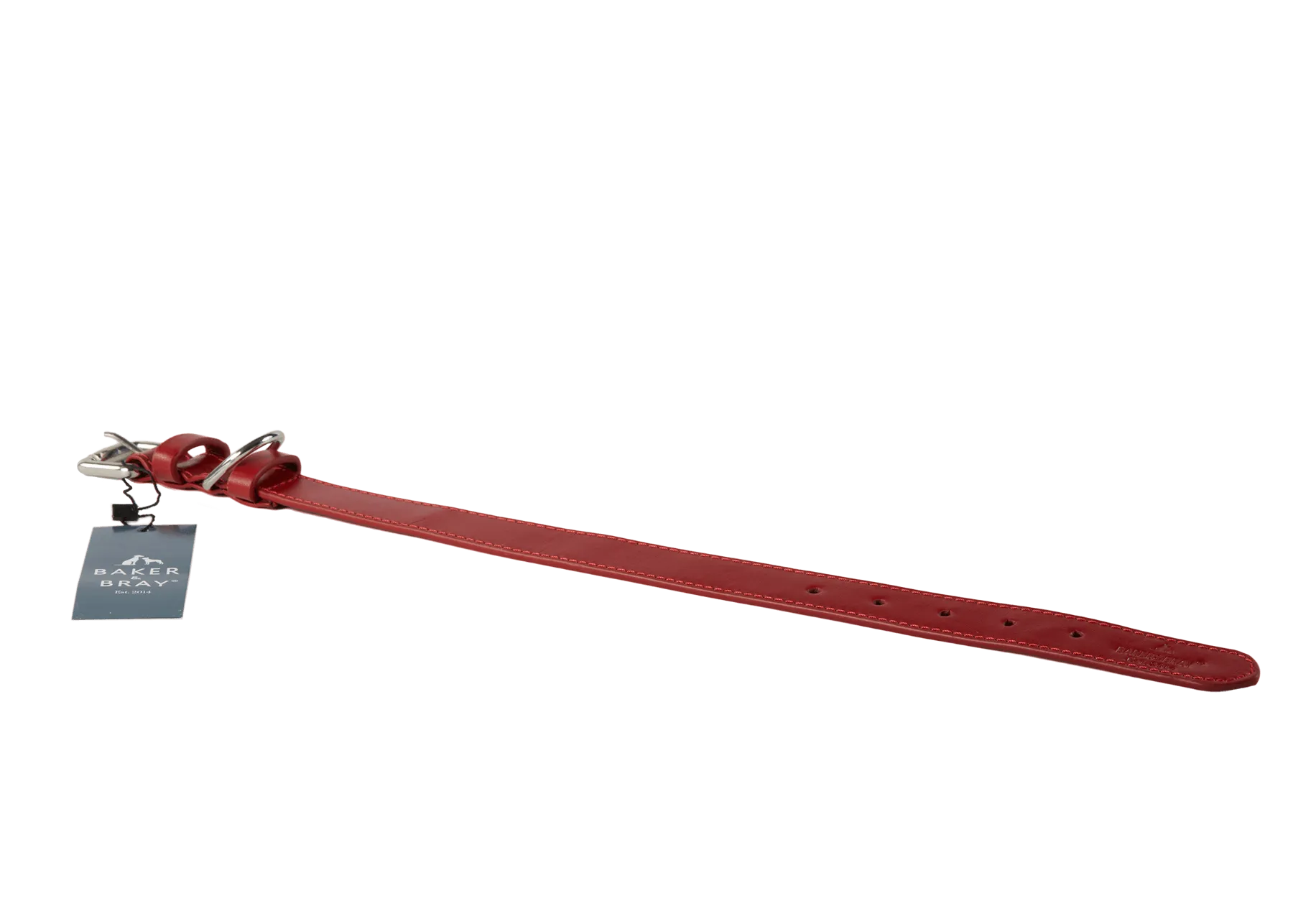 Baker & Bray Sustainable Leather Dog Collar & Lead Set | Rose