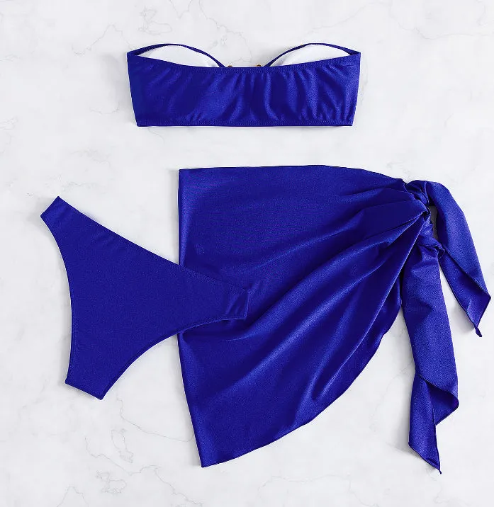 Bandeau 3 Pieces Swimsuit