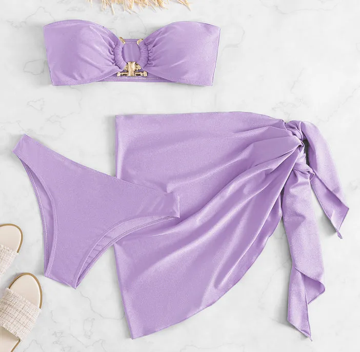 Bandeau 3 Pieces Swimsuit