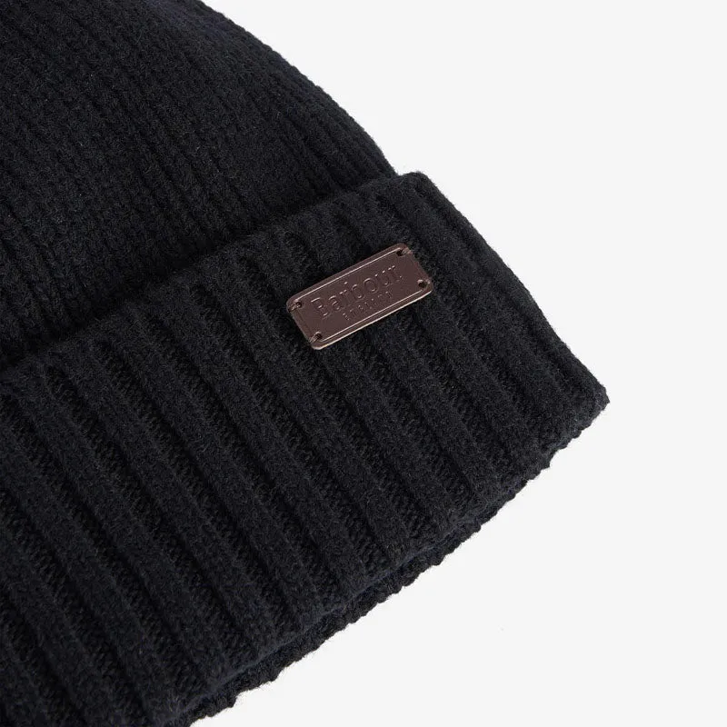 BARBOUR Carlton Beanie Hat in Black