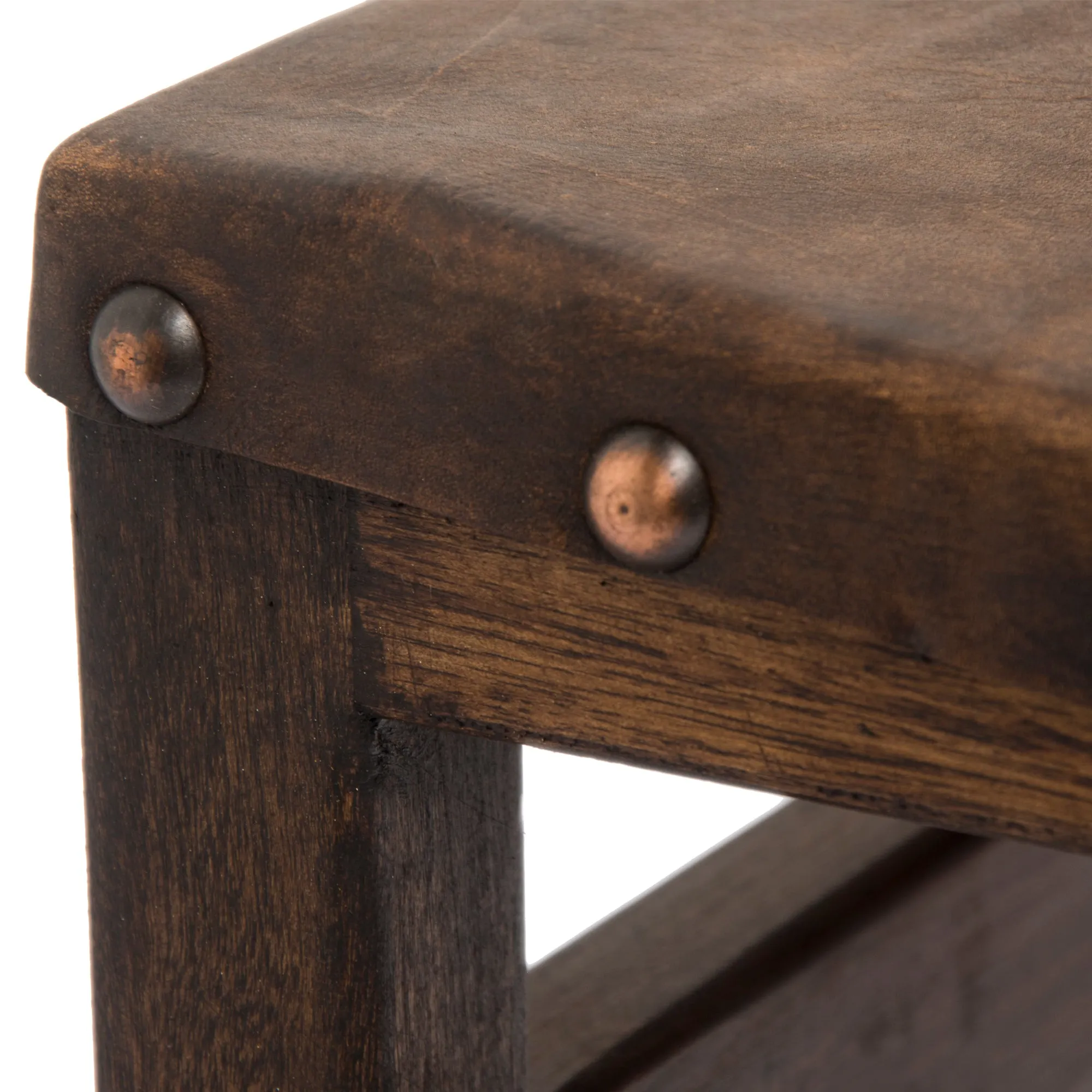 Barn Wood & Leather Full Back Dining Chair (Set of 2)  - FWC 0013