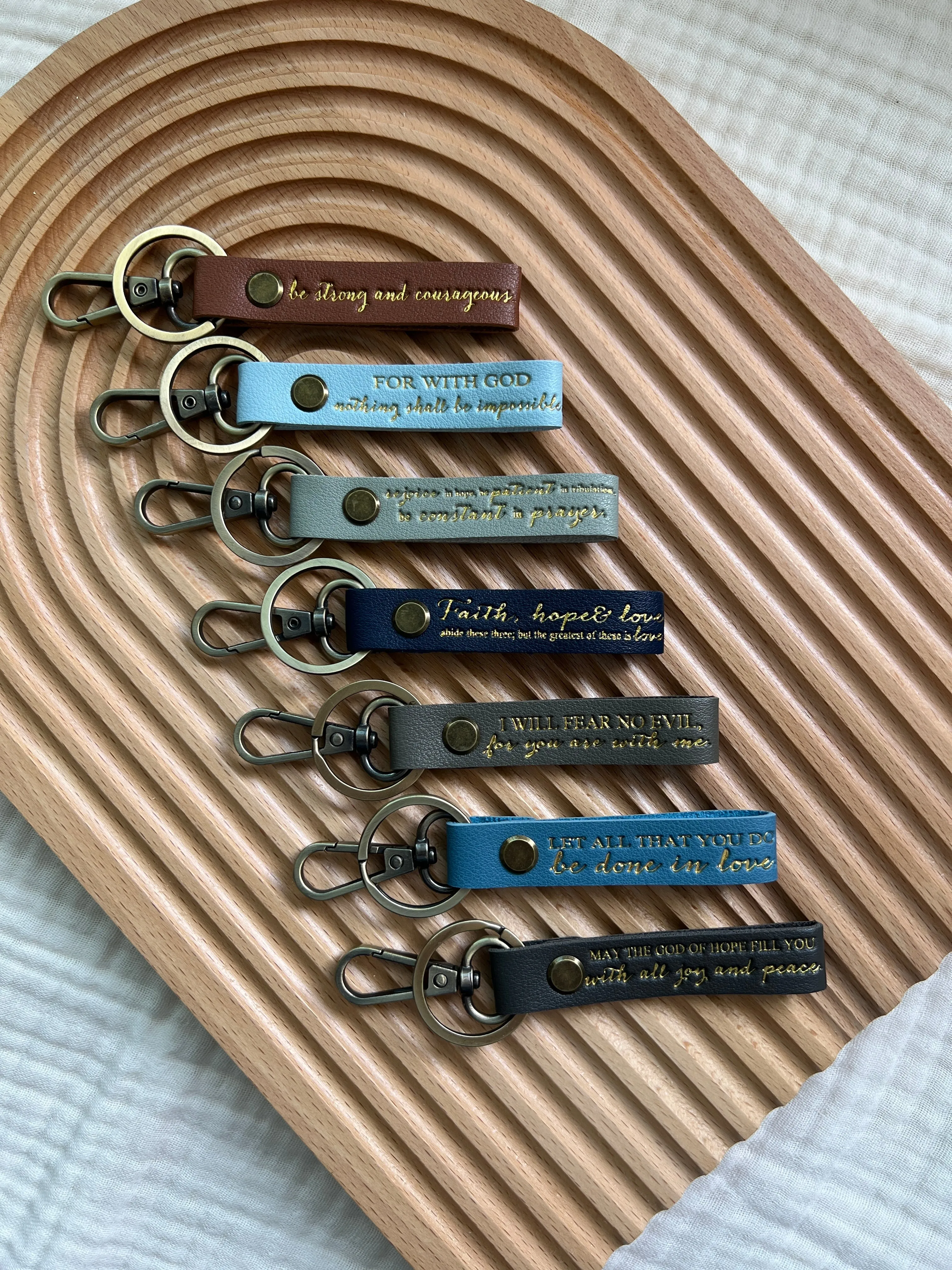 Bible Verse Keychains