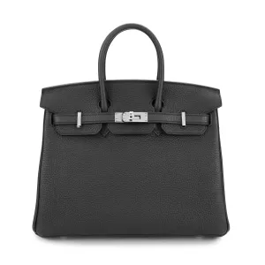 Birkin 25 in Black Togo Leather PHW