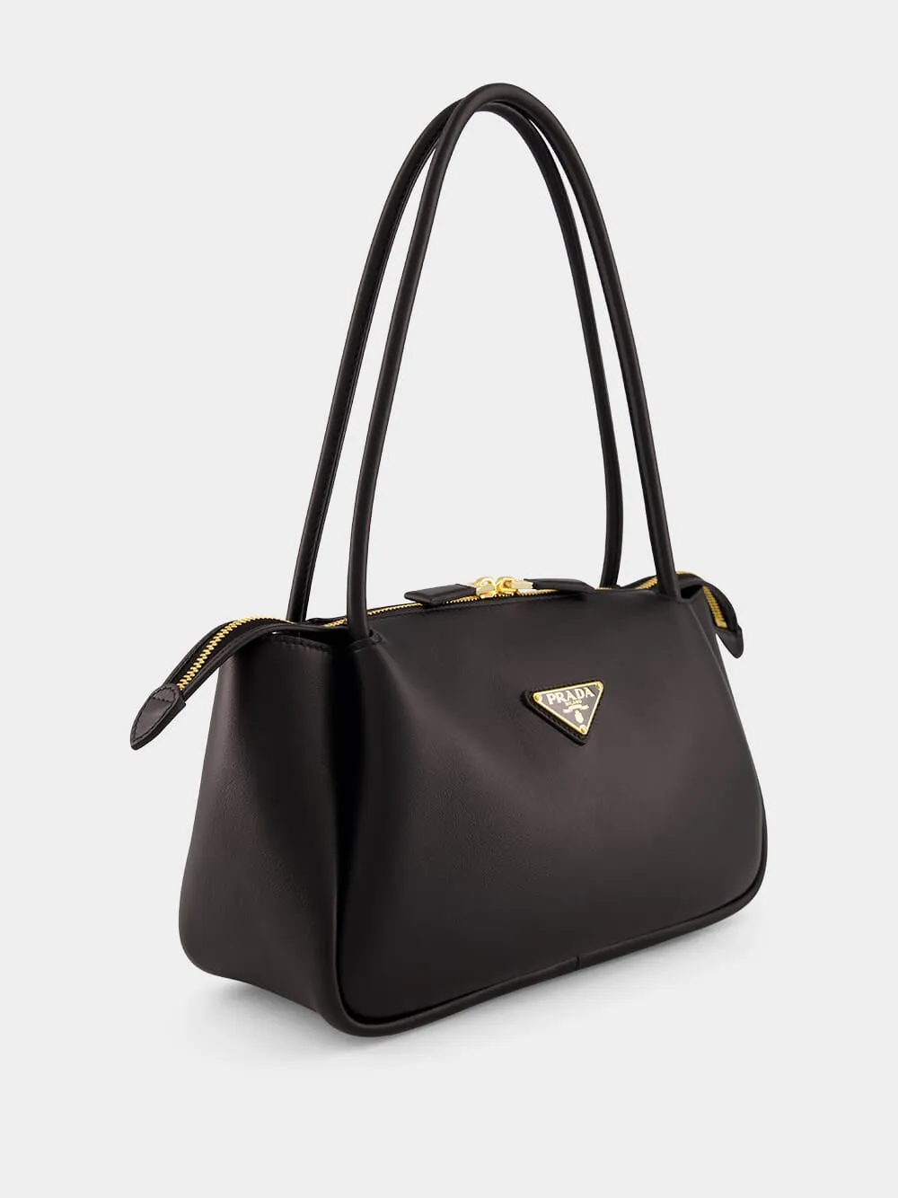 Black Medium Leather Handbag