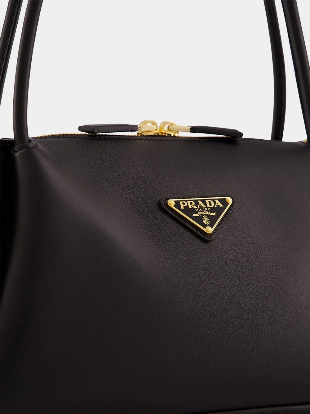 Black Medium Leather Handbag