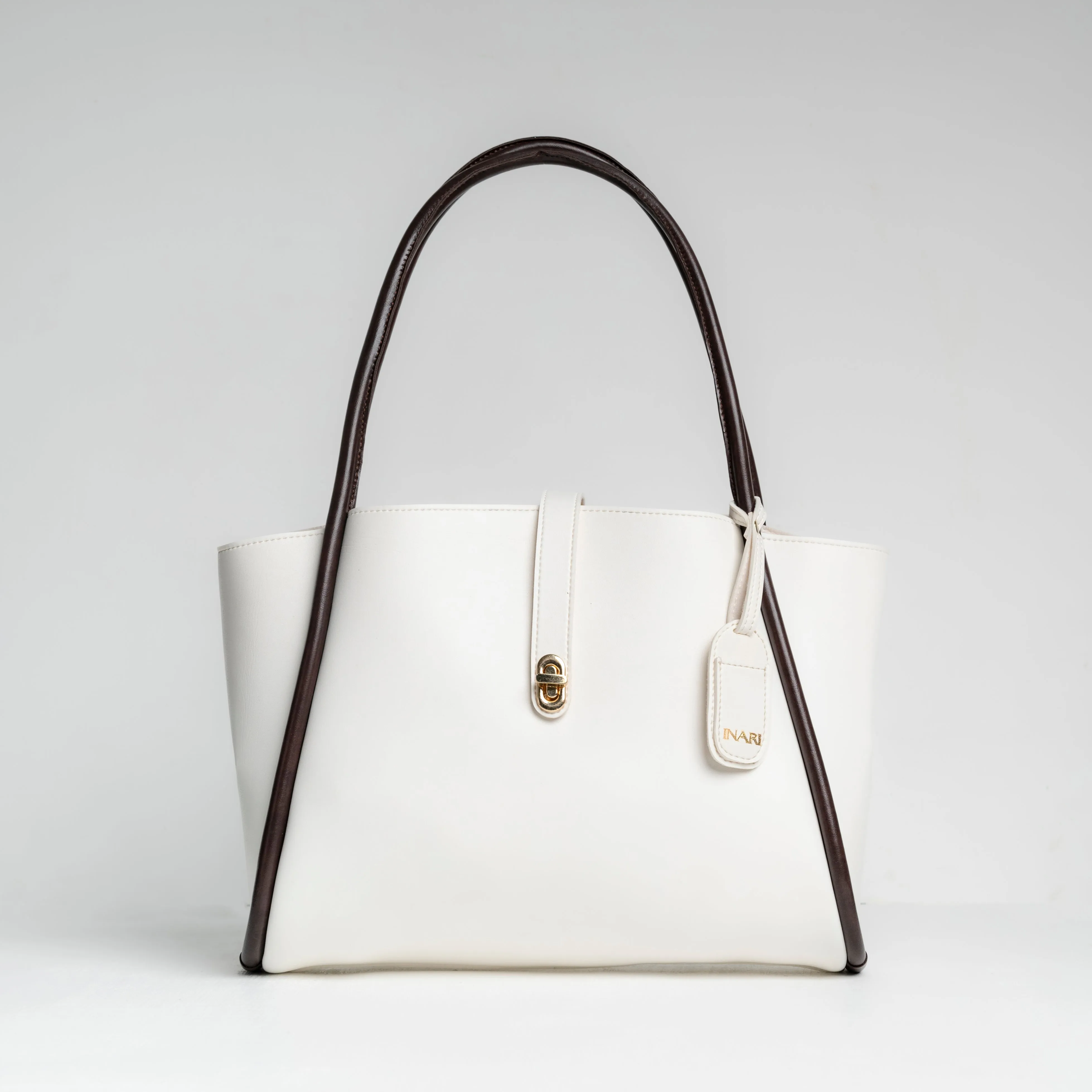 Block Tote - White
