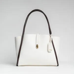 Block Tote - White