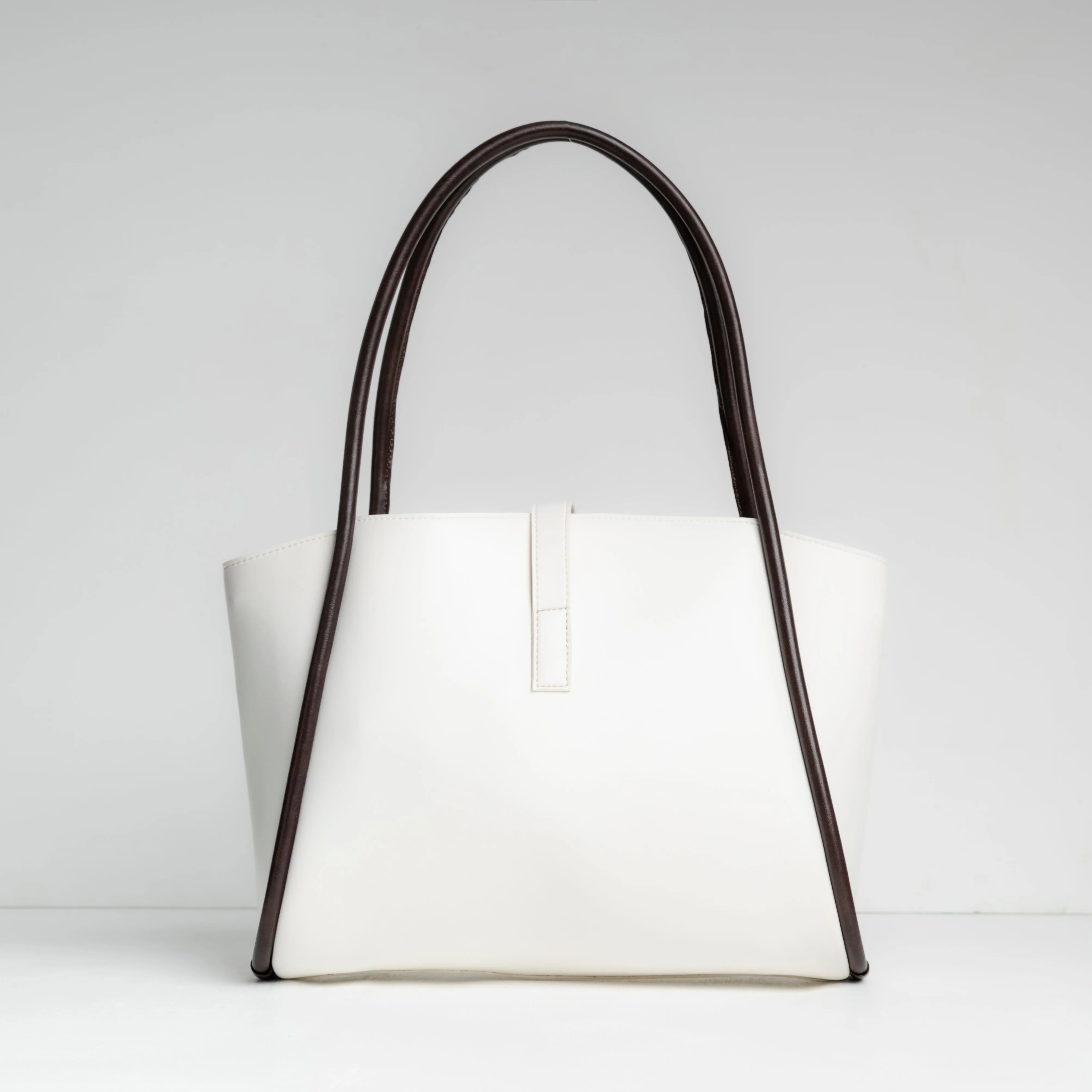 Block Tote - White
