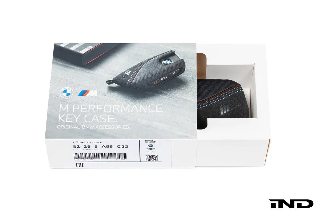 BMW M Performance Carbon with Tri-Color Stitched Alcantara Key Case