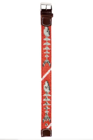 Bonefish Needlepoint Watch Strap