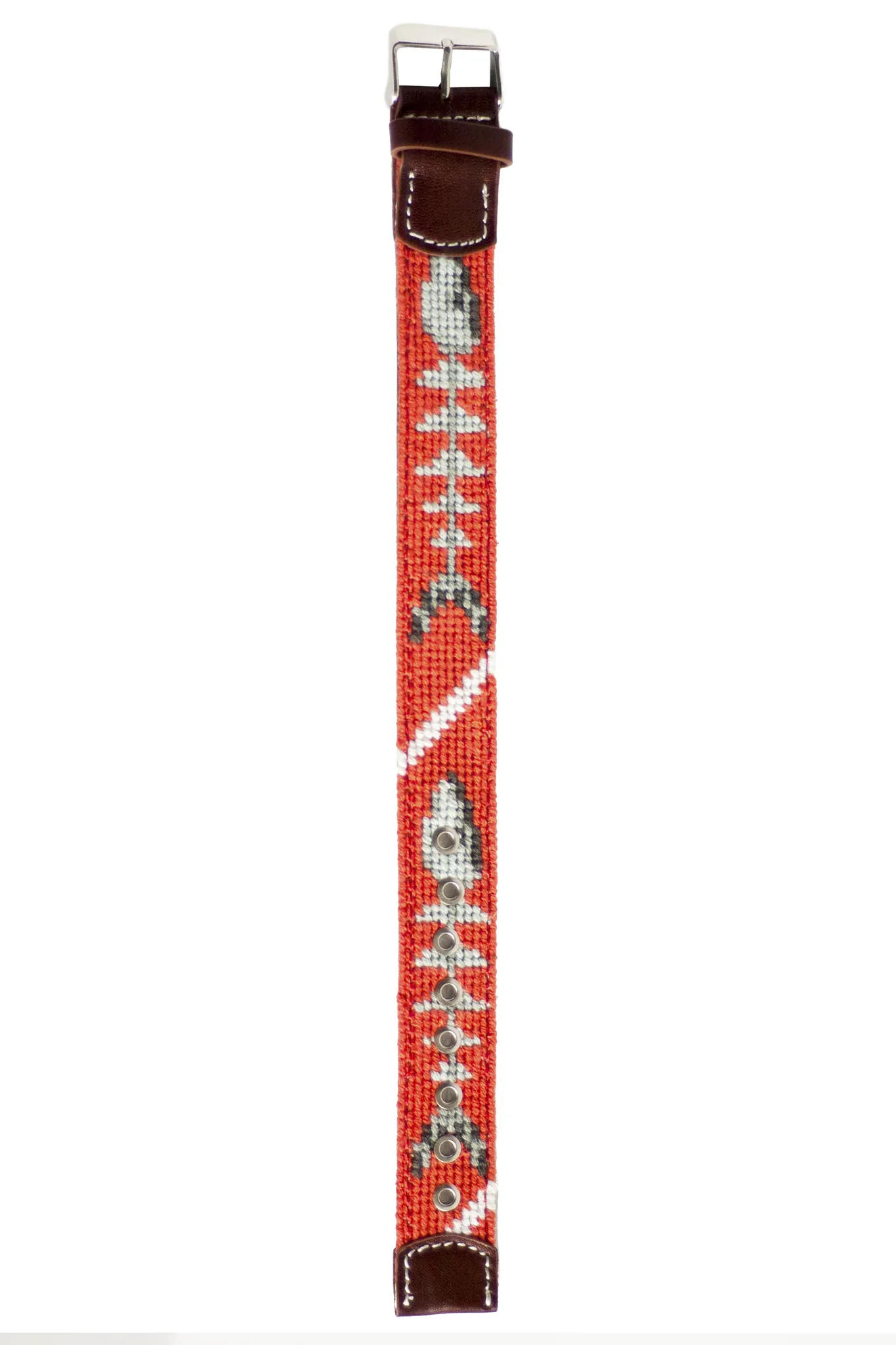 Bonefish Needlepoint Watch Strap