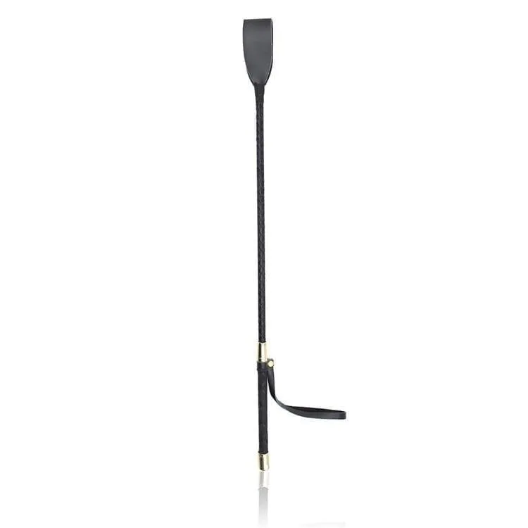 Boutique Slim Leather Riding Crop Horse Whip Pony Spanking Knout BDSM Lash