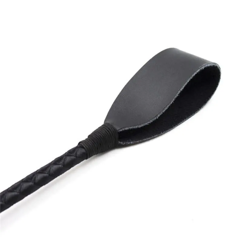 Boutique Slim Leather Riding Crop Horse Whip Pony Spanking Knout BDSM Lash