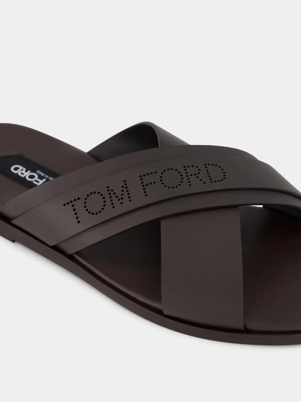 Brown Preston Smooth Leather Sandals