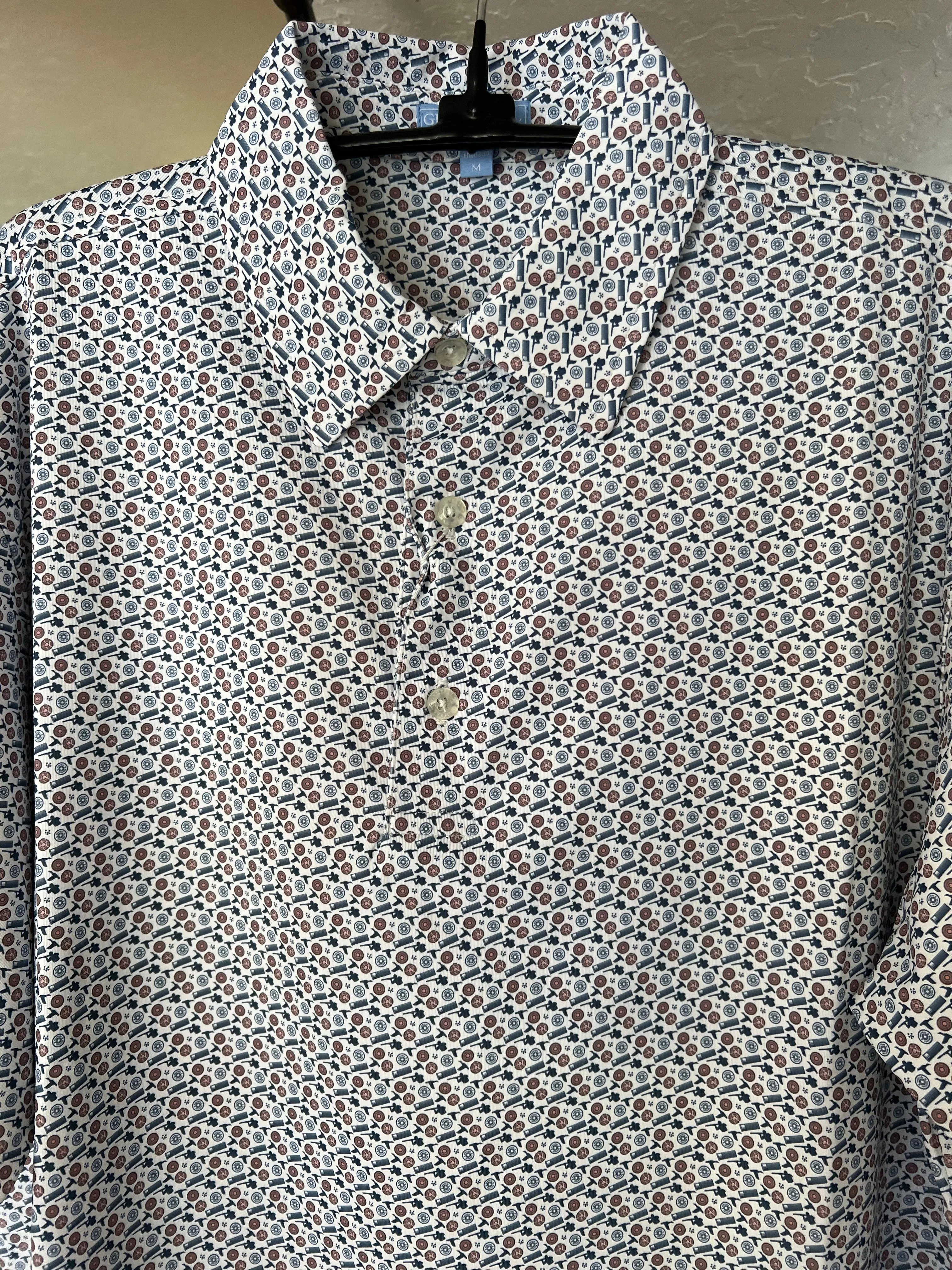 Brrr Printed Polo Blue Clays