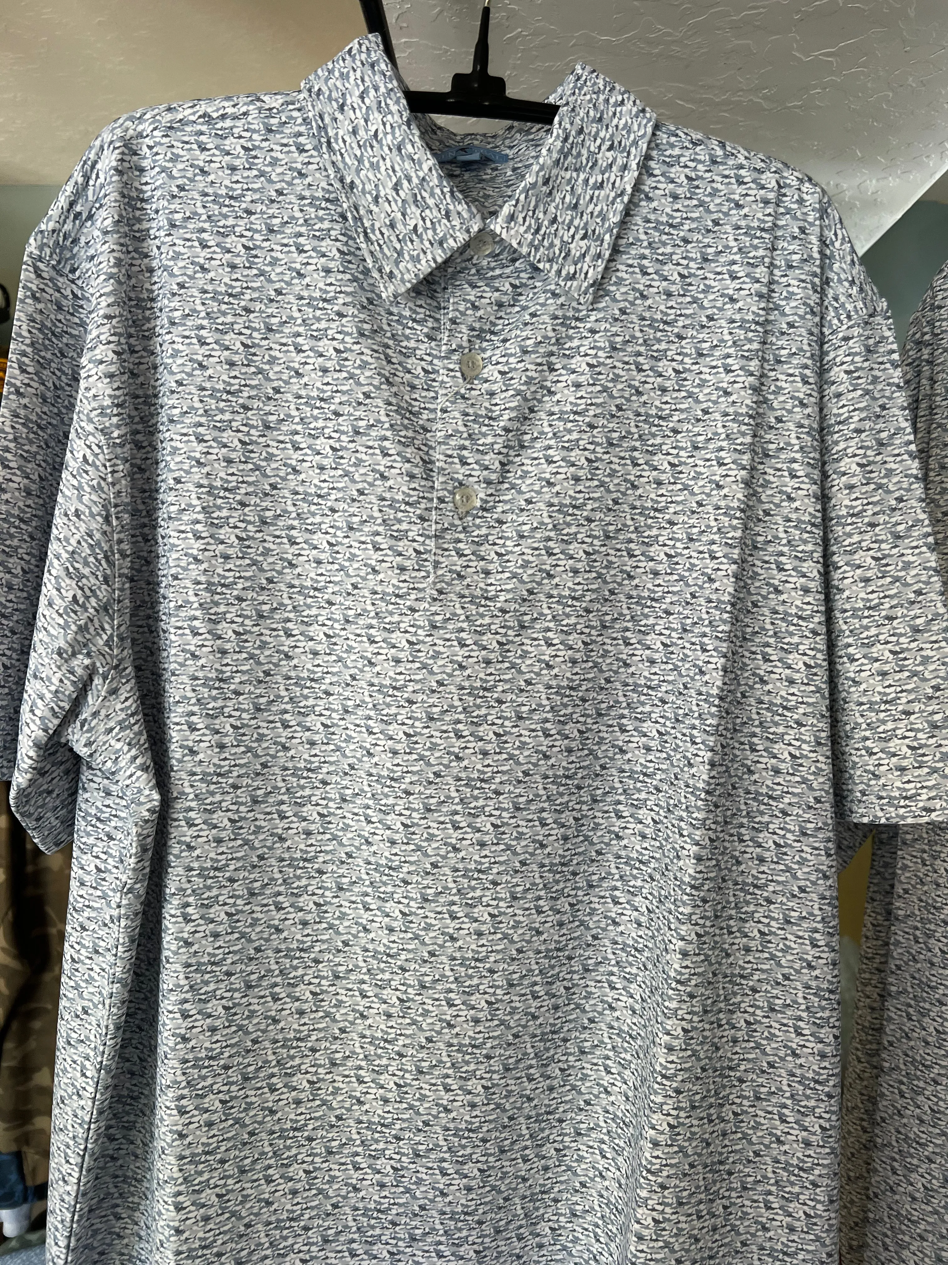 Brrr Printed Polo Gray Mako