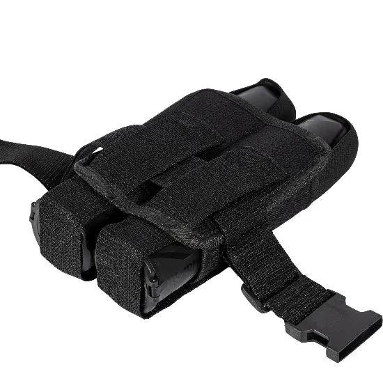 BSX 2 Pod Paintball Pouch with Belt - Black