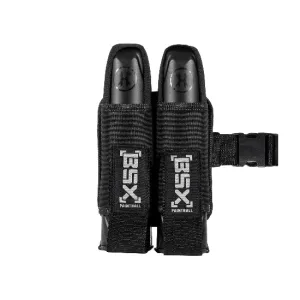 BSX 2 Pod Paintball Pouch with Belt - Black