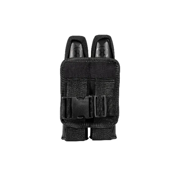 BSX 2 Pod Paintball Pouch with Belt - Black