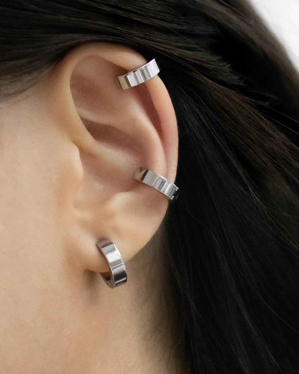 BULLET Ear Cuffs in Silver