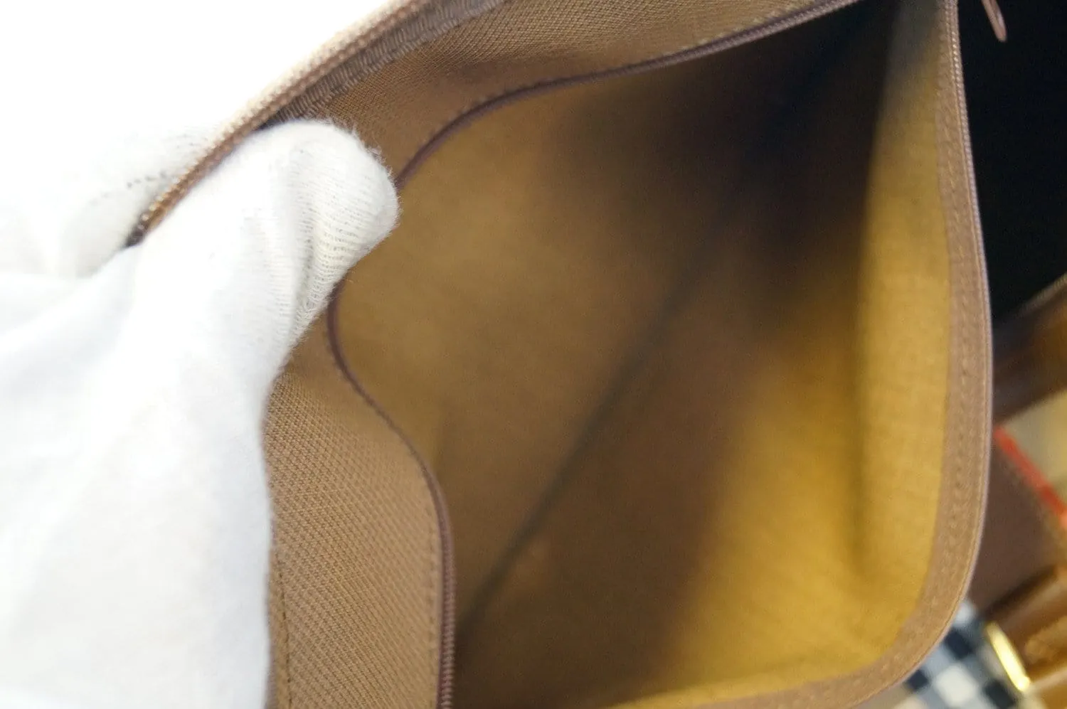 Burberry Travel Bag Nova Check Brown Leather - Burberry Luggage