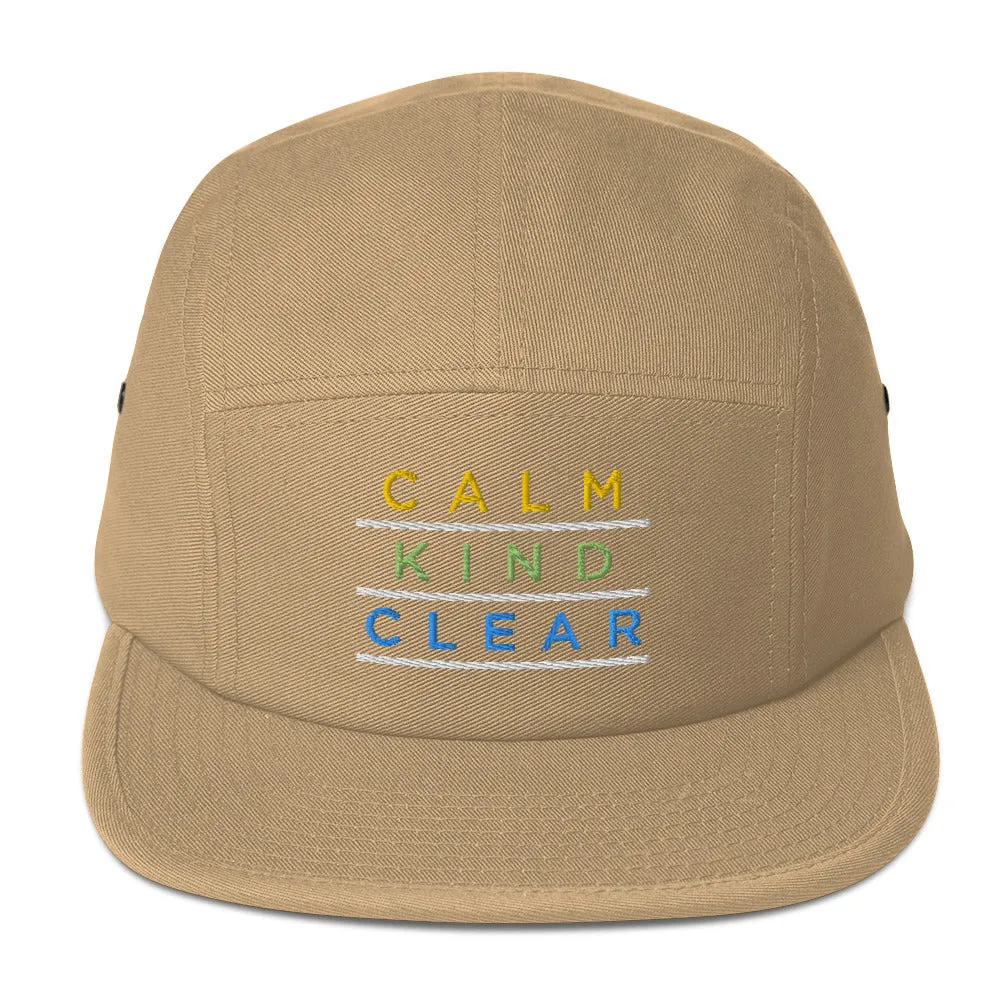 Calm Kind Clear Five Panel Cap